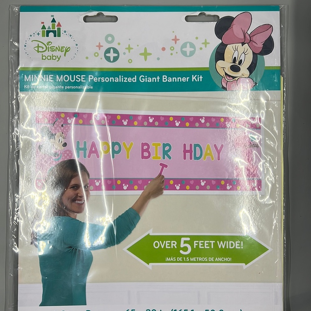 Personalized 1st year giant banner kit